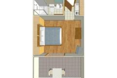 апартаменты Milana Апартамент 3 – 2.A2 фото 5