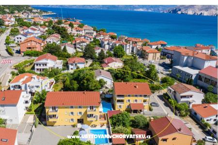апартаменты Gorica 1- with Pool, 200 остров Крк Хорватия